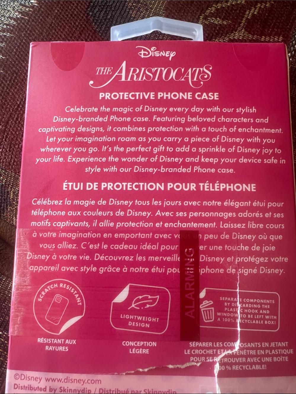 Disney The Aristocats Clear iPhone 17 Pro Max Case with Pink Accents - Picture 4 of 4